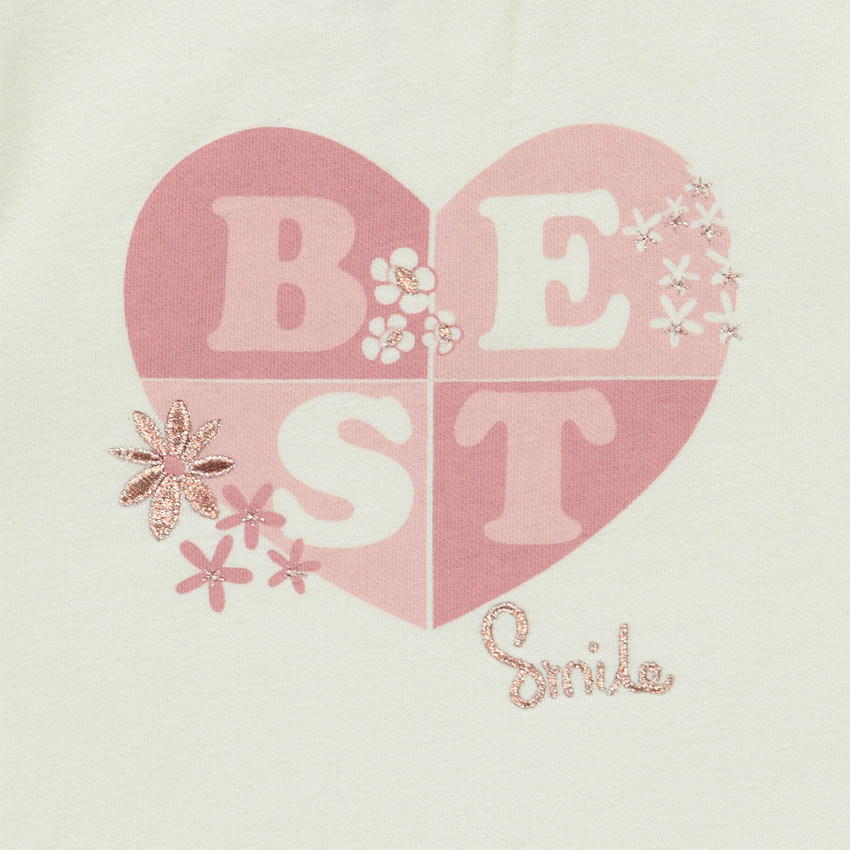 Σύνολο jogging από φούτερ με εφέ color block για κορίτσι μωρό 