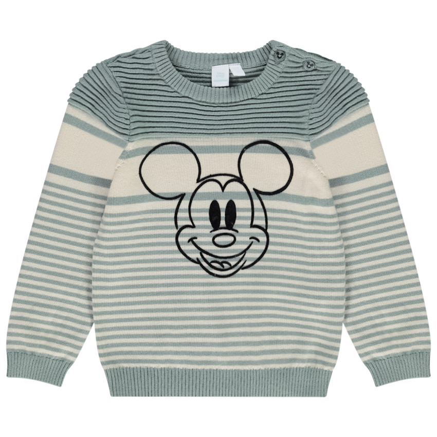 Pull en tricot print Mickey Disney pour bébé garçon 