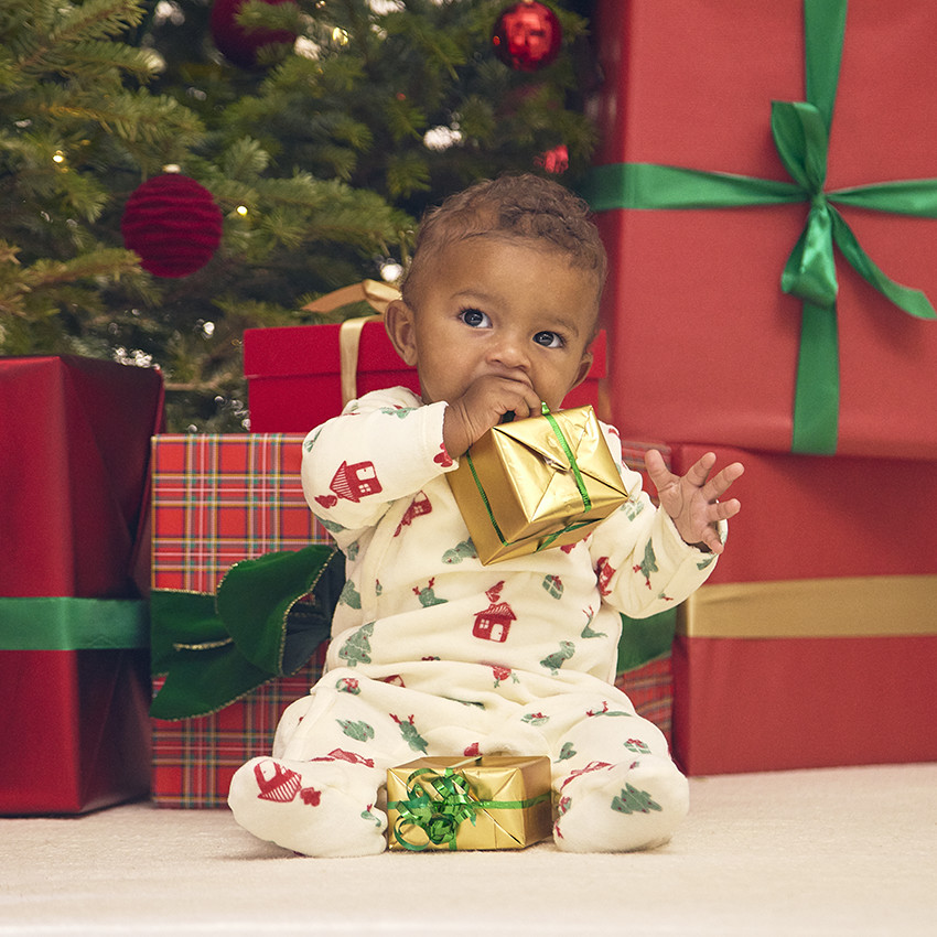 Φορμάκι από βελουτέ με σχέδιο έλατο για μωρό 