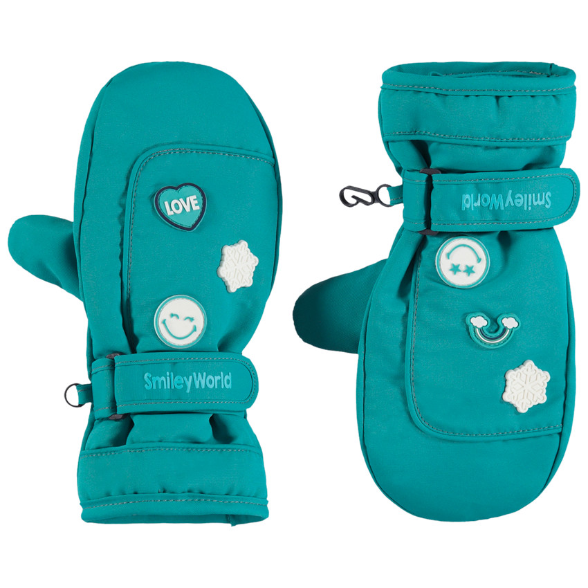 Γάντια ski με badges SmileyWorld 