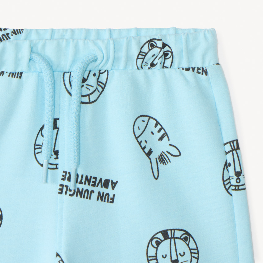 Σετ 2 τεμαχίων μπλούζα κοντομάνικη + σορτσάκι σαβάννα για αγόρι μωρό 