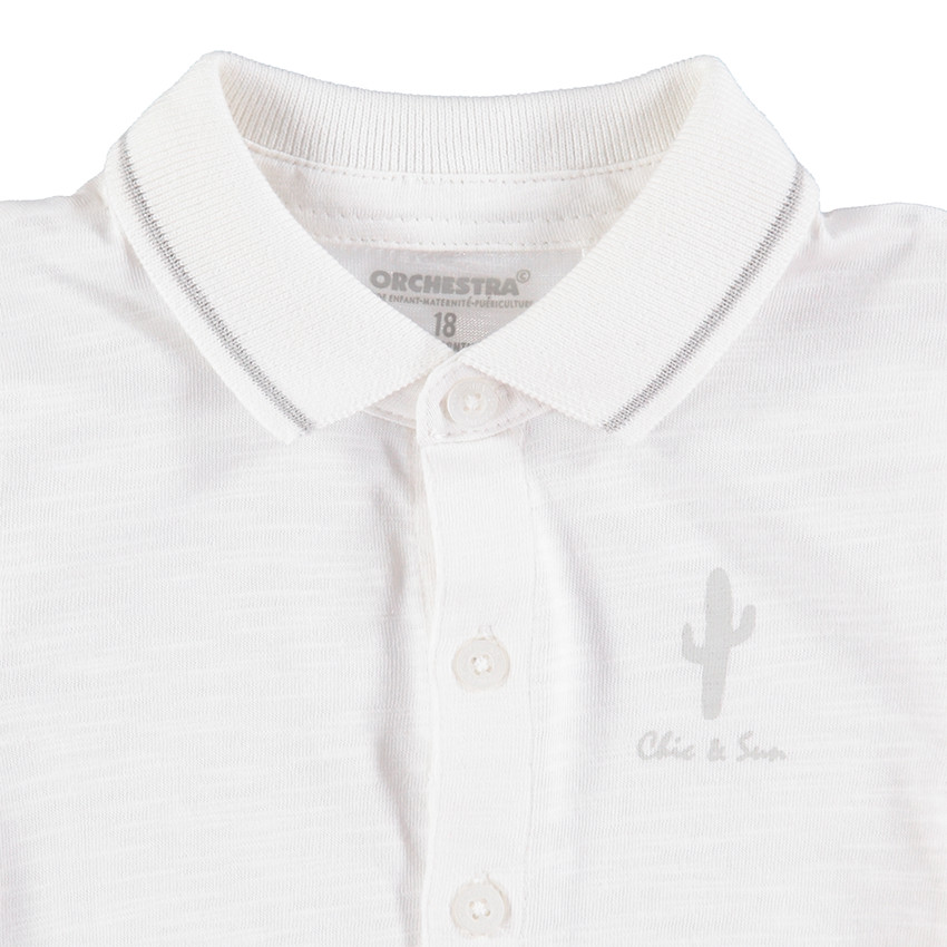 Μακρυμάνικο πόλο από ζέρσεϊ slub με τυπωμένο κάκτο 