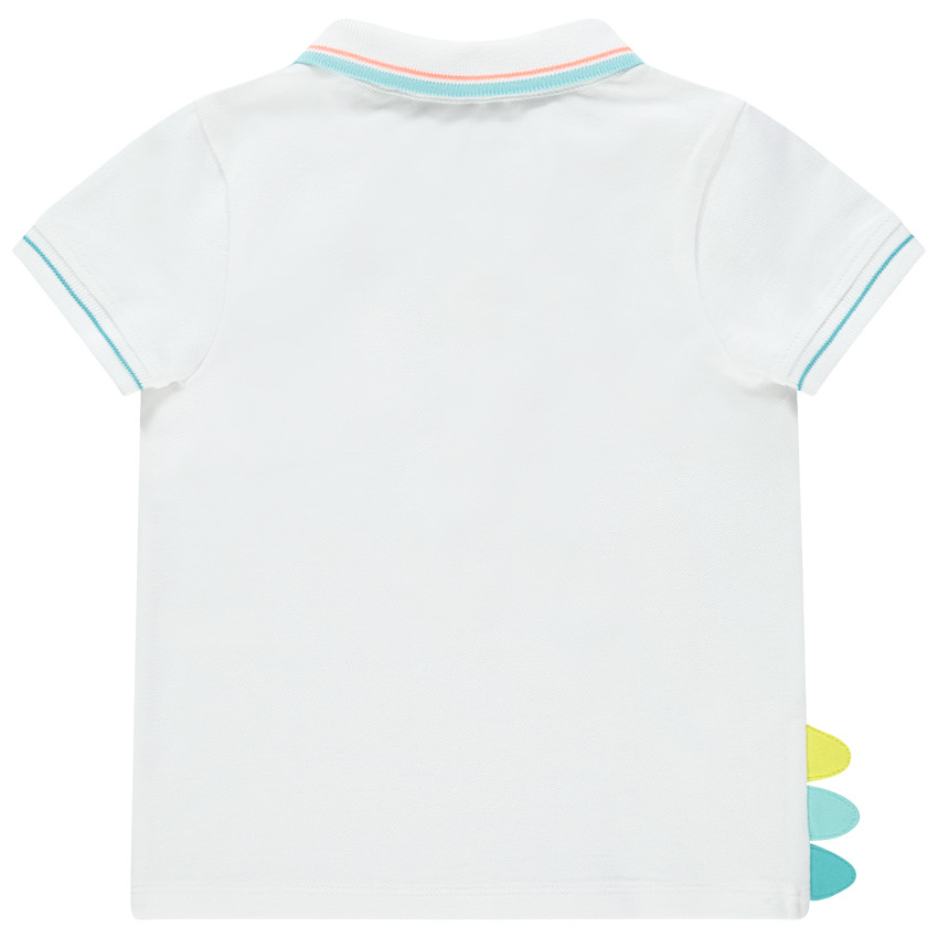 Polo κοντομάνικο βαμβακερό σχέδιο croco 