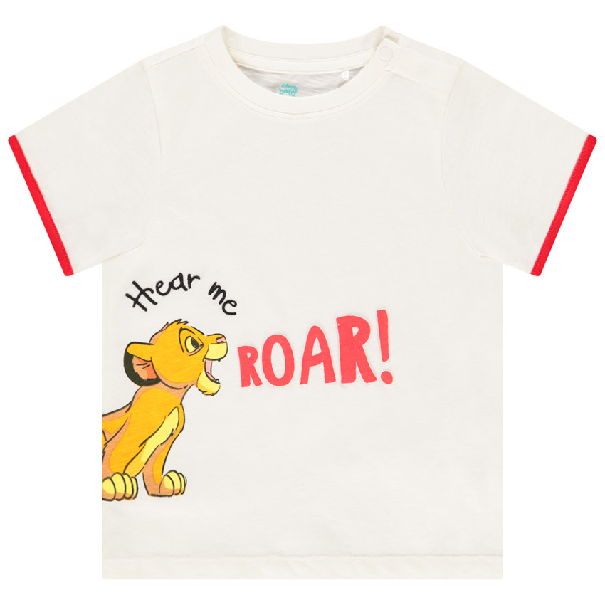 T-shirt κοντομάνικο με σχέδιο Simba από τον Βασιλιά των Λιονταριών της Disney για μωρό αγόρι 