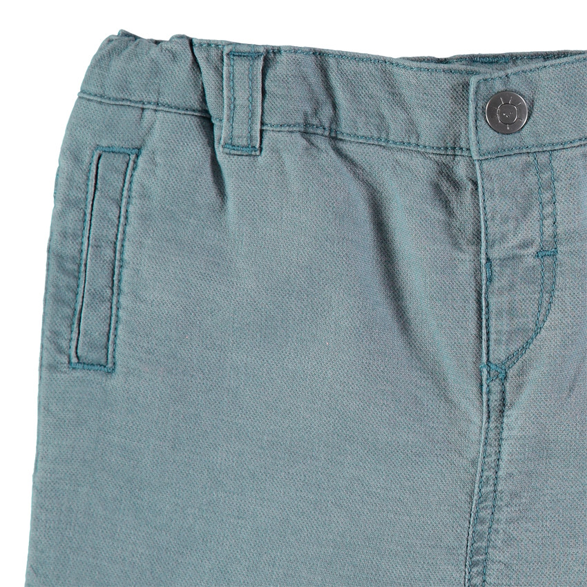 Παντελόνι μελανζέ από ύφασμα με τσέπες 