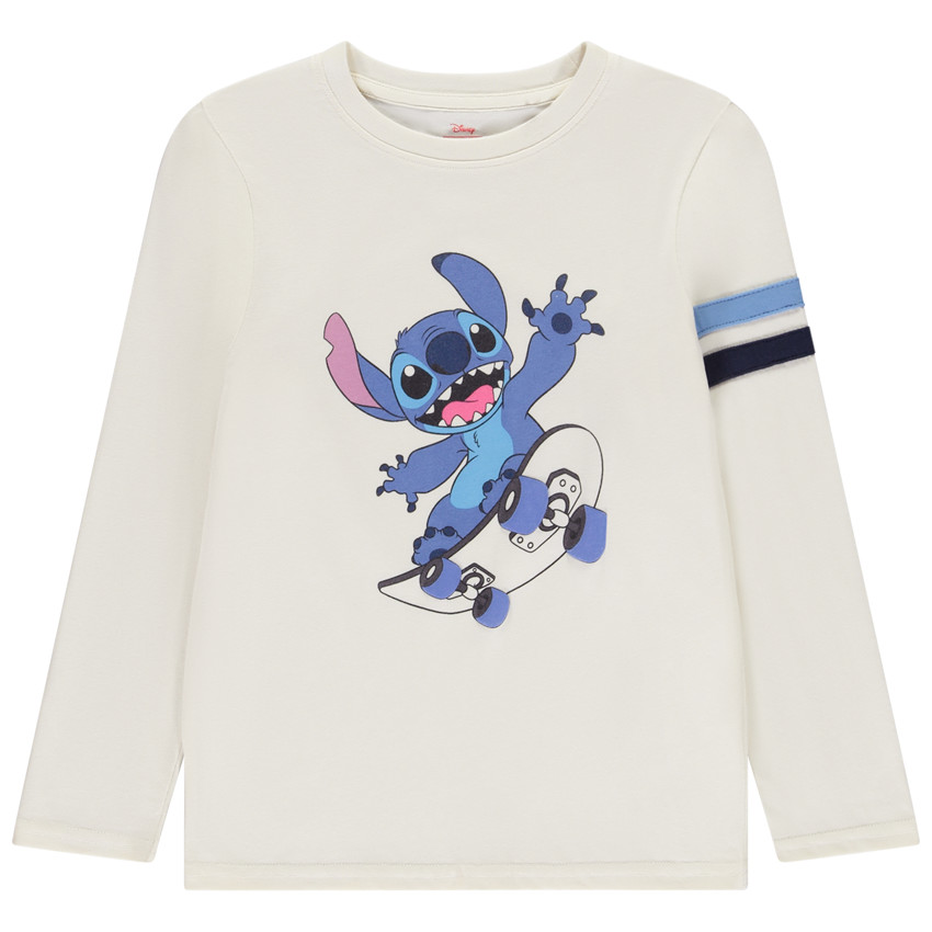 T-shirt μακρυμάνικο με print Stitch Disney για αγόρι 