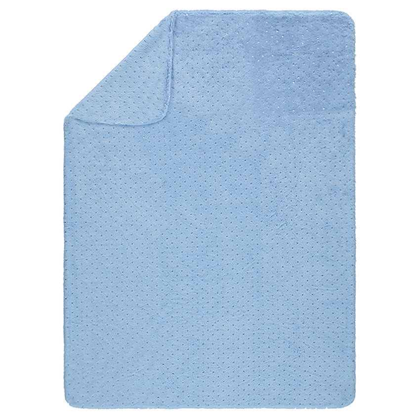 Πουά κουβερτούλα από συνθετική γούνα sherpa  