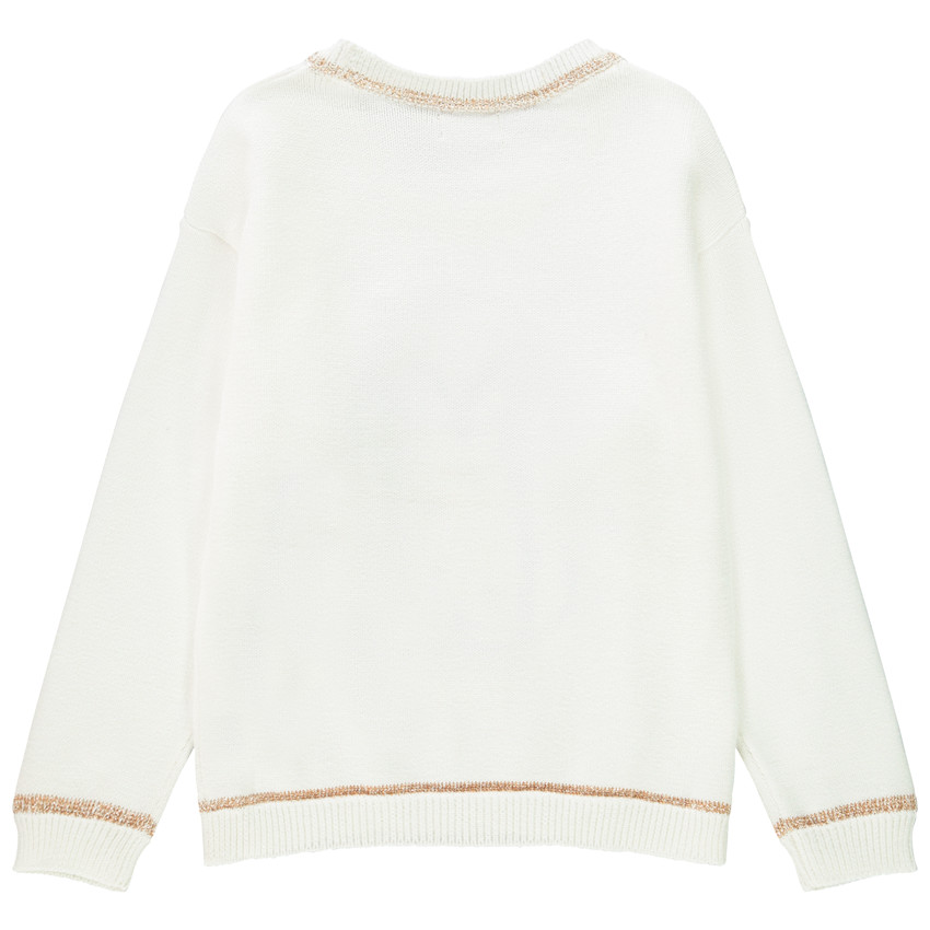 Πουλόβερ πλεκτό με σχέδιο για κορίτσι 