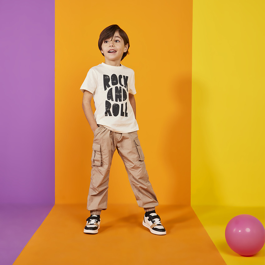 Παντελόνι cargo style parachute με τσέπες για αγόρι 