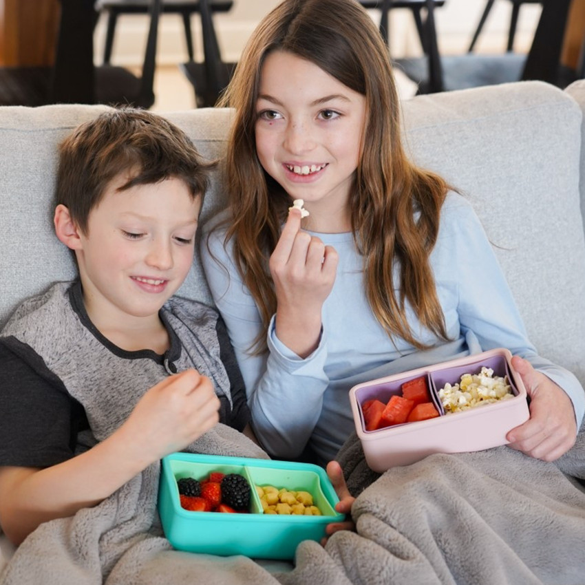 Bento Σιλικόνης 2 Θέσεων 700ml Blue/Mint - Melii 