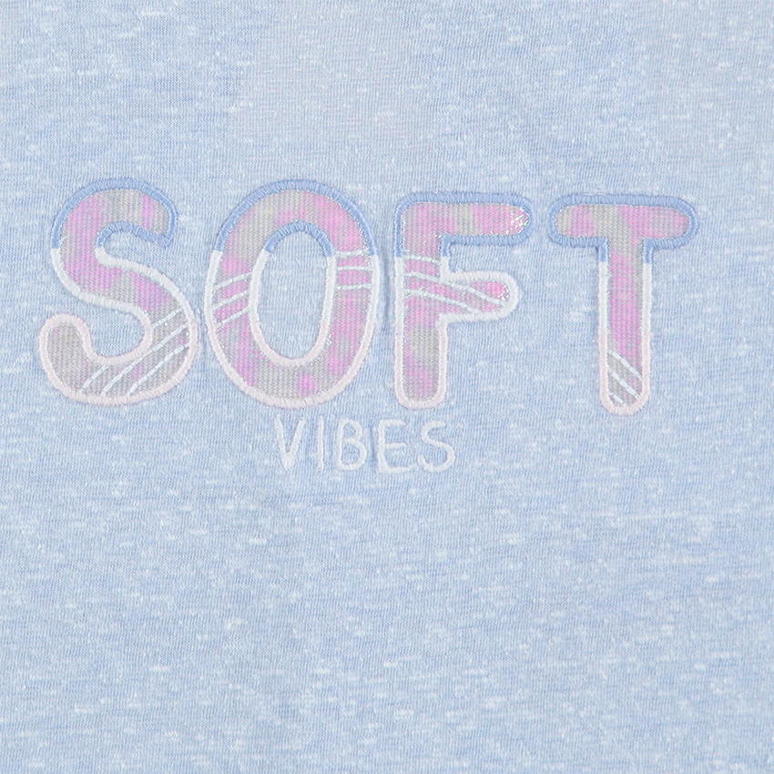 Παιδικά - Ζέρσεϊ αμάνικο μπλουζάκι με φαντεζί τύπωμα 