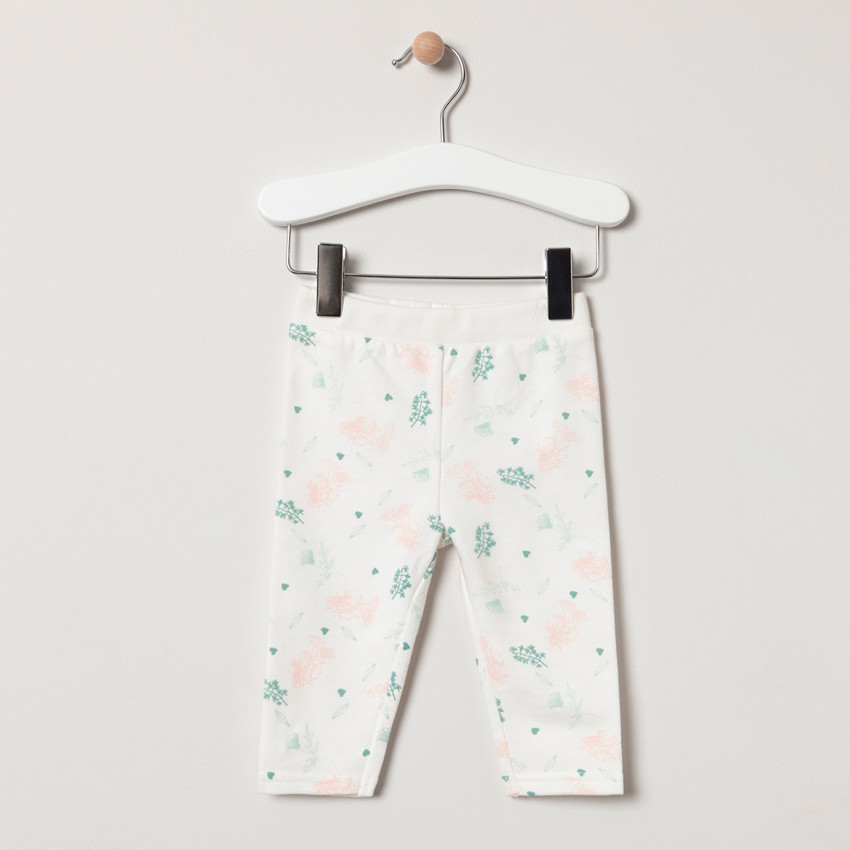 Ensemble tunique rose et legging imprimé 