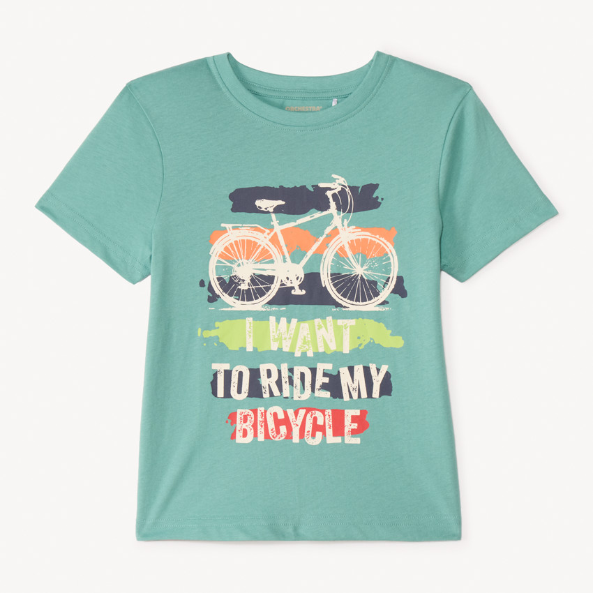 T-shirt με κοντό μανίκι για αγόρι με εκτύπωση 