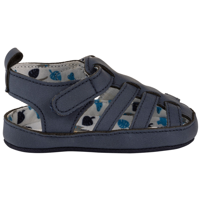 Σανδάλια κλειστά με σκρατς και εκτύπωση για μωρό αγόρι 