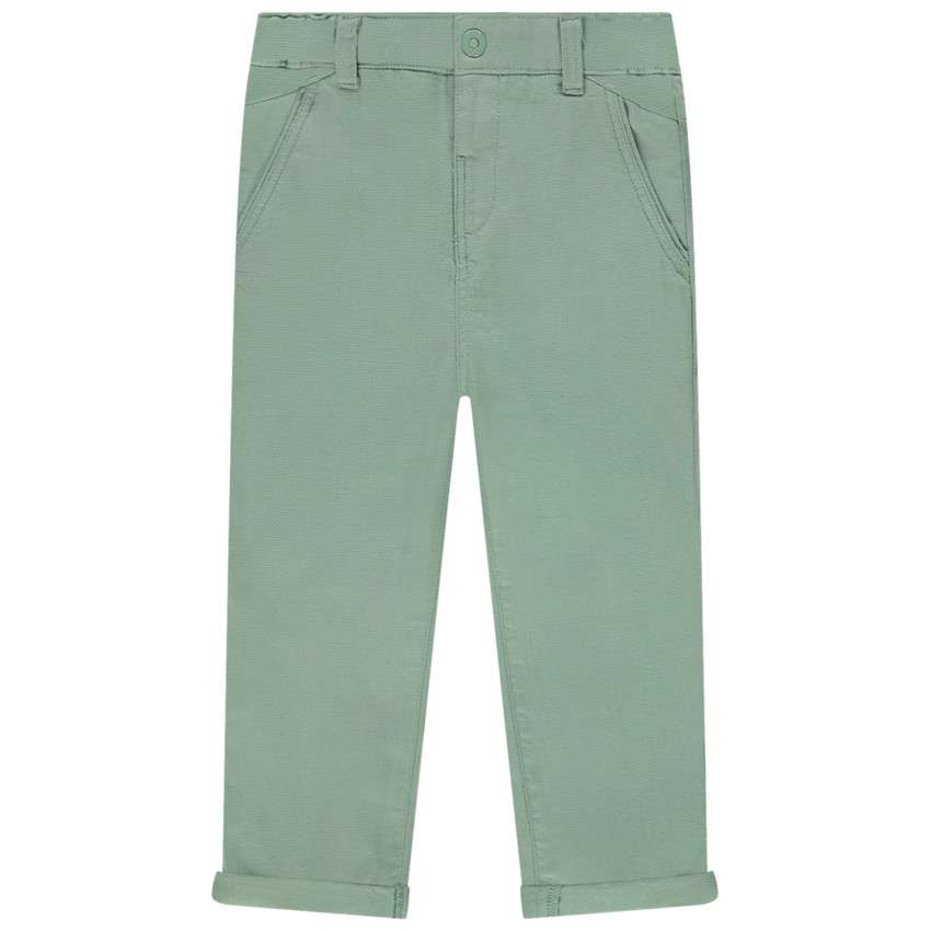 Παντελόνι chino πάνινο μονόχρωμο για bebe αγόρι 