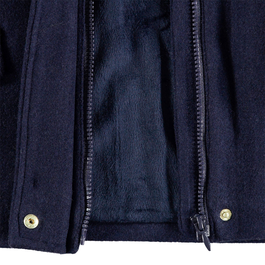 Μαντό από μάλλινη τσόχα με επένδυση sherpa  Additional Μαντό από μάλλινη τσόχα με επένδυση sherpa