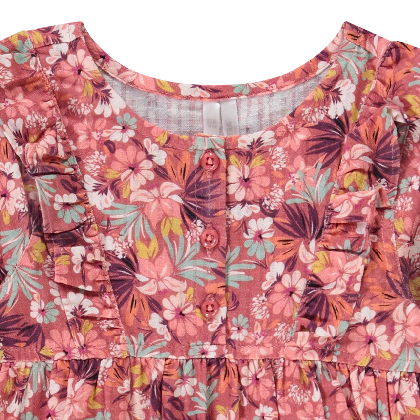 Τουνίκ με μακριά μανίκια και floral σχέδιο για bebe κορίτσι 