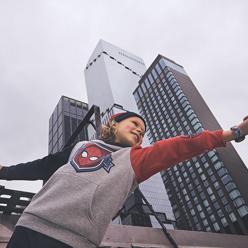 Σετ jogging με εφέ color block Spider-Man Marvel για αγόρι 