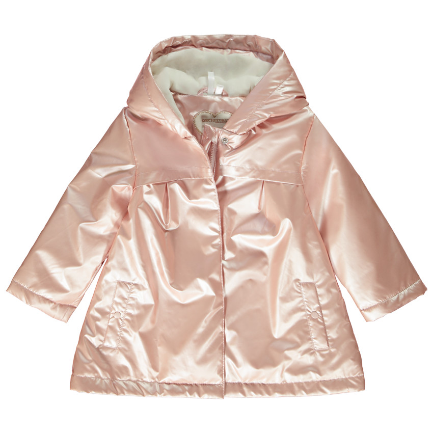 Πάρκα gomme déperlante effet nacré pour bébé fille 