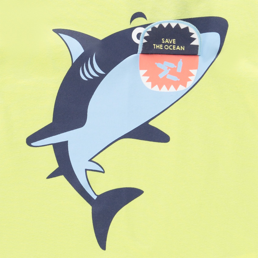 Κοντομάνικο μπλουζάκι από jersey με παιχνιδιάρικο print για αγόρι 