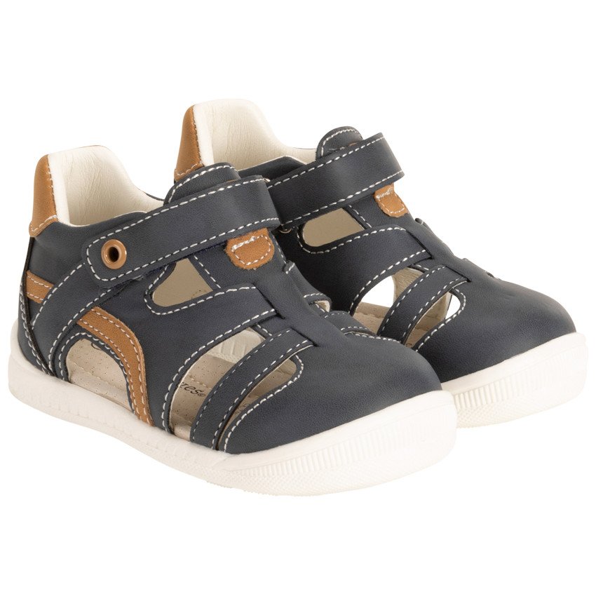 Σανδάλια velcro με σε contrast τμήματα για bebe αγόρι 