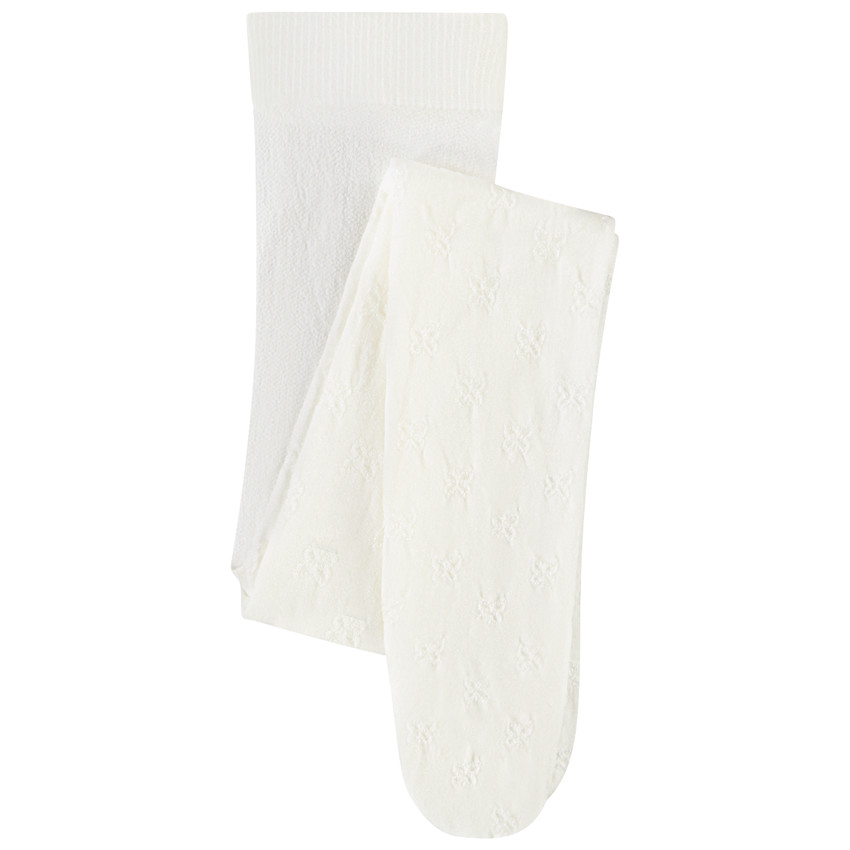 Paire de collants fins à motif papillons pour fille 