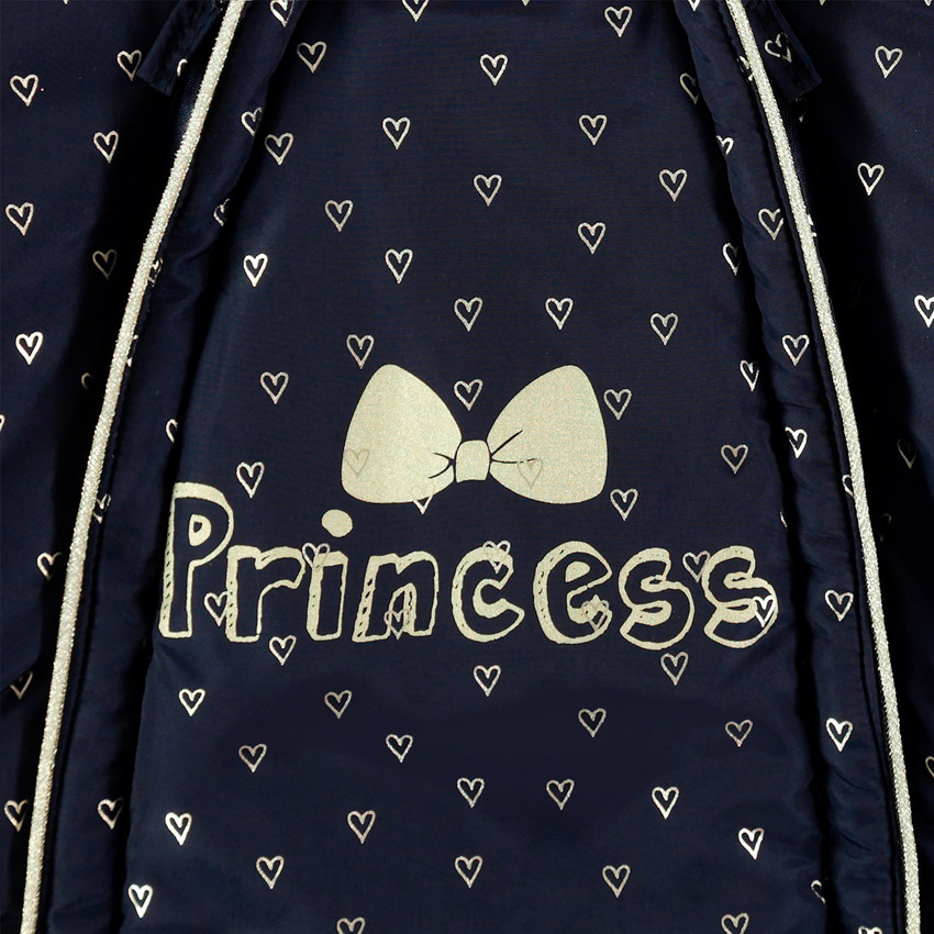 Combi-φόρμα εξόδου με ασημί καρδιές και επένδυση sherpa 