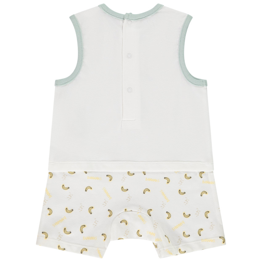 Σετ από 2 φαντεζί ολόσωμα σορτς με σχέδια ελέφαντα για bebe αγόρι 