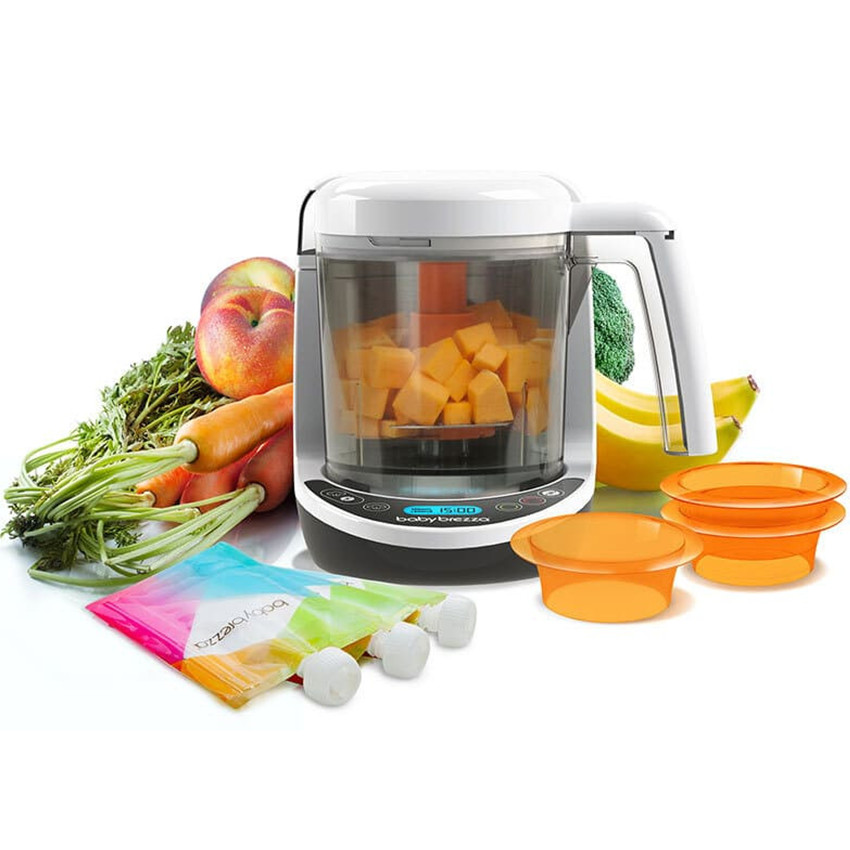 Πολυλειτουργικό μηχάνημα Food Maker Deluxe από Baby Brezza με 3 λειτουργίες μαγειρέματος και πολτοποίησης 