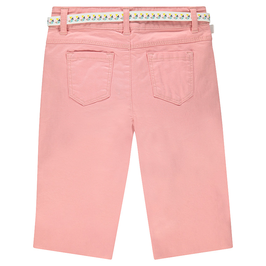 Βαμβακερό κάπρι με αφαιρούμενη εμπριμέ ζώνη 