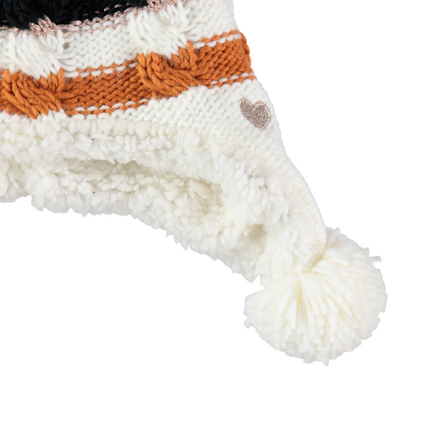 Ensemble bonnet et snood en tricot doublés sherpa 