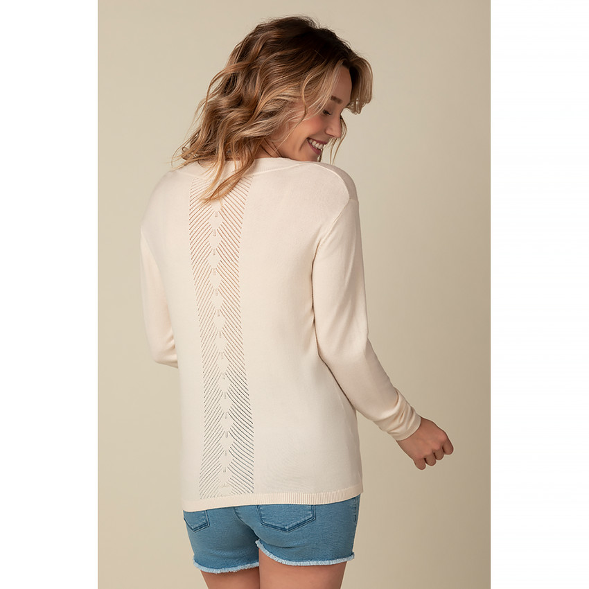 Pull de grossesse col en V 