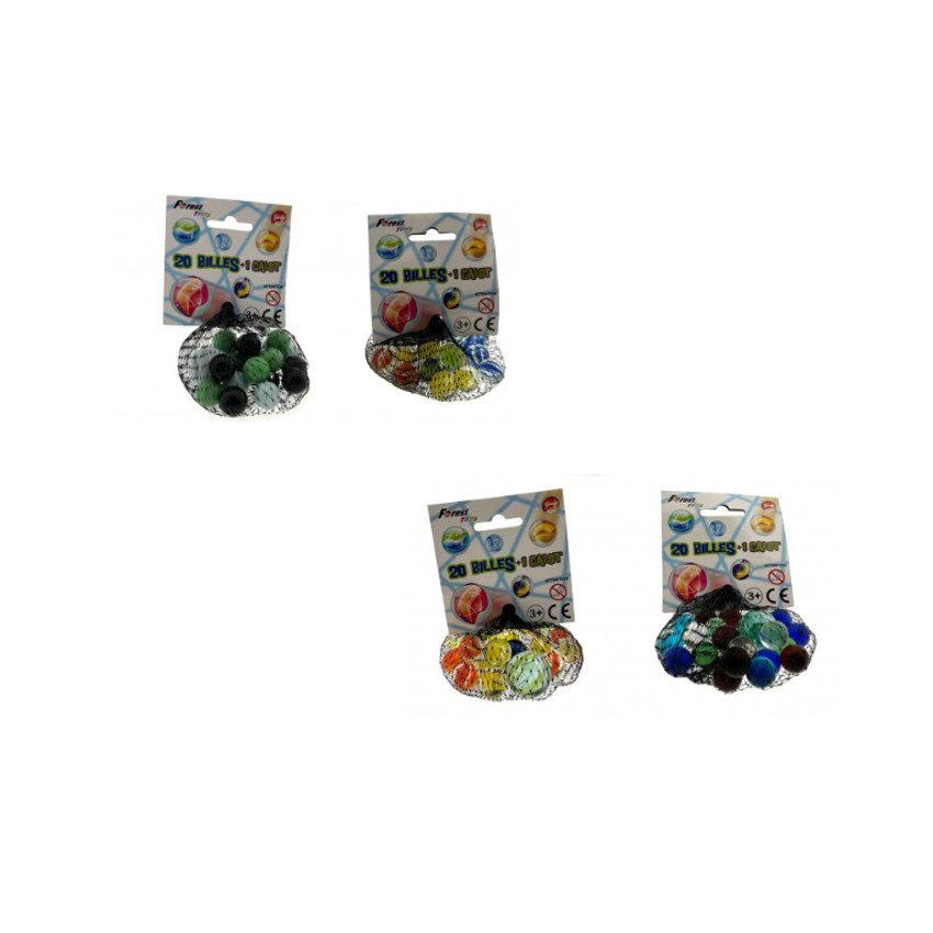 20 Μπαλακια + 1 Γυάλινο καπάκι. 