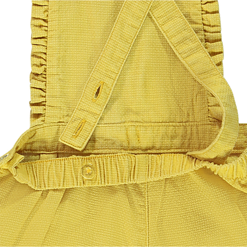 Salopette courte avec noeud fantaisie pour bébé fille 