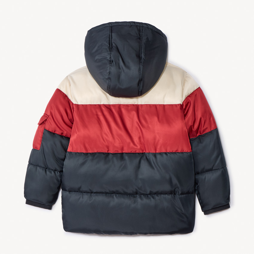 Doudoune effet colorblock à capuche pour garçon  