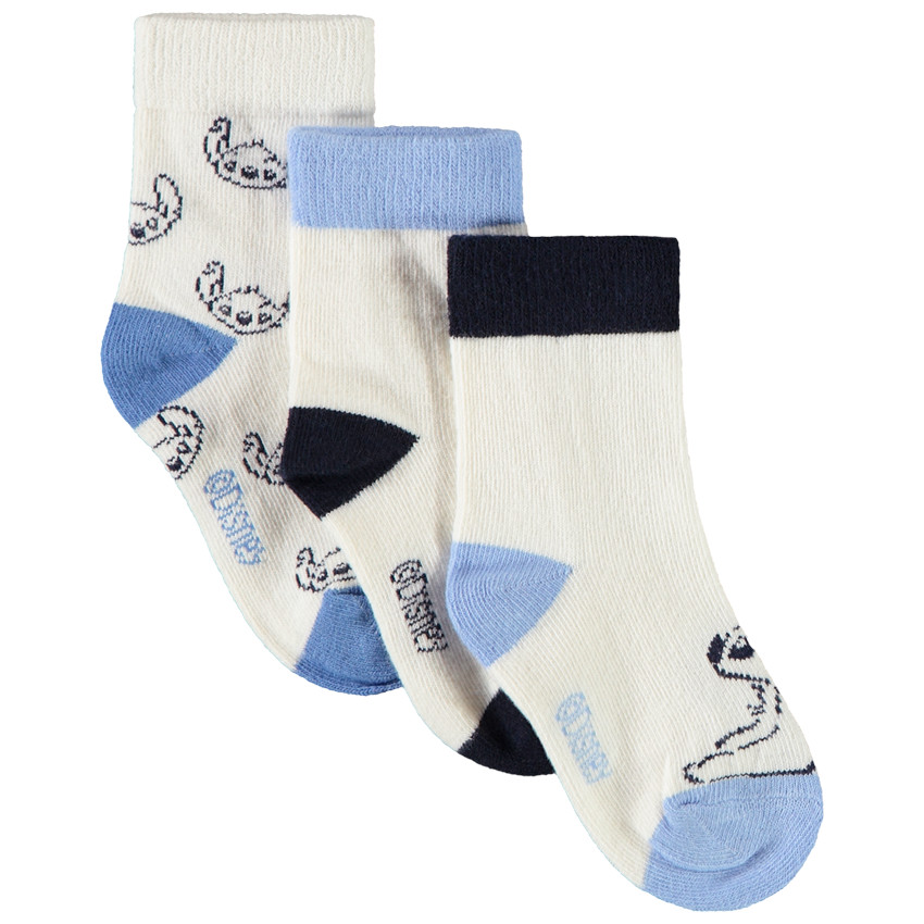 Lot de 3 paires de chaussettes Stitch Disney pour bébé garçon 