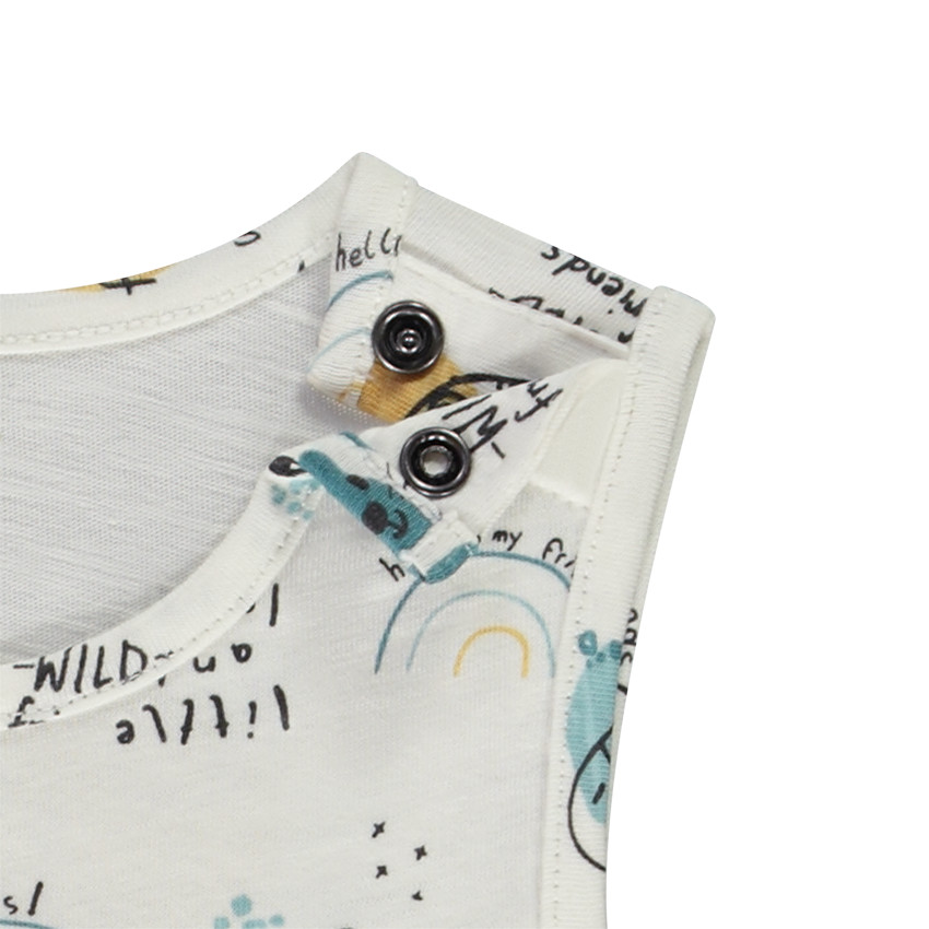 Σετ από 2 αμάνικα μπλουζάκια από jersey για bebe αγόρι 