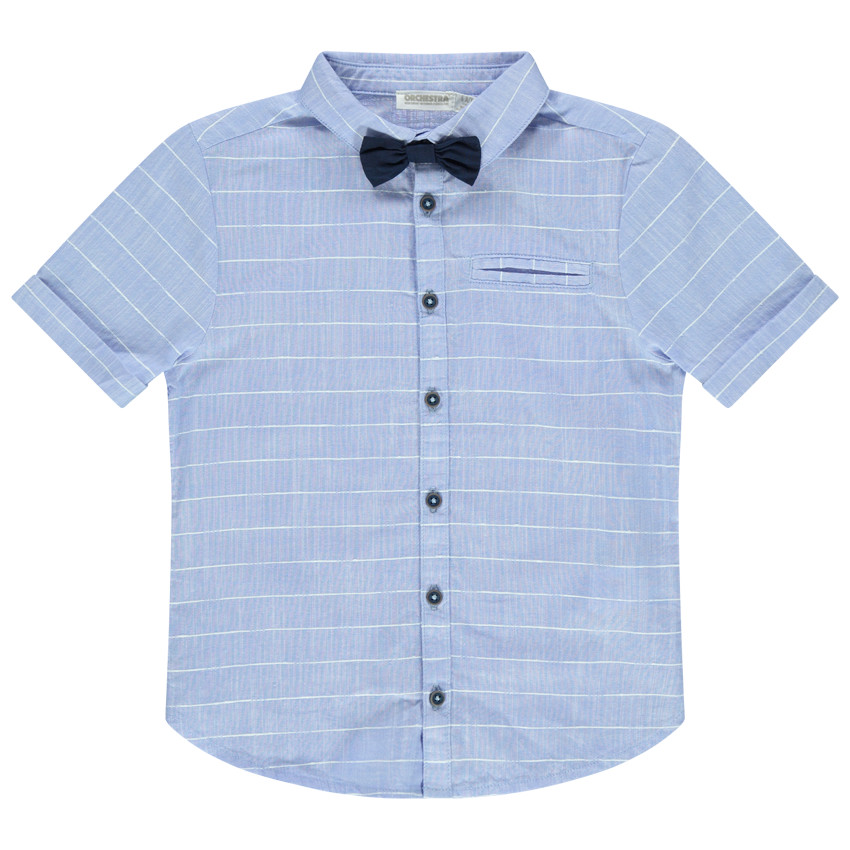 Πουκάμισο εορταστικό  κοντομάνικο με παπιγιόν αφαιρούμενο   Additional Πουκάμισο εορταστικό  κοντομάνικο με παπιγιόν αφαιρούμενο