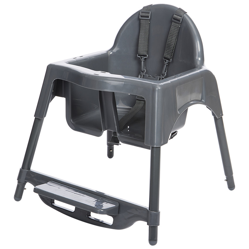 Καρέκλα φαγητού σταθερή 2 σε 1 Capucine γκρι 