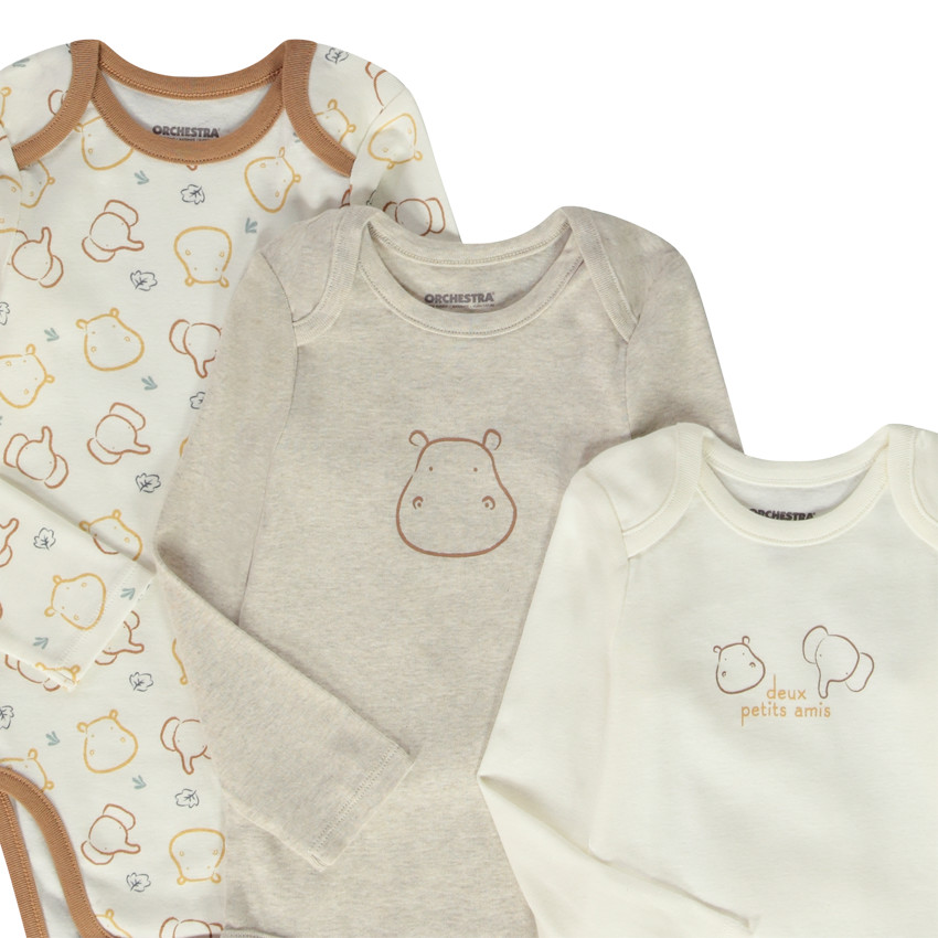 "Σετ από 7 φαντεζί μακρυμάνικα κορμάκια για μωρό αγόρι" 