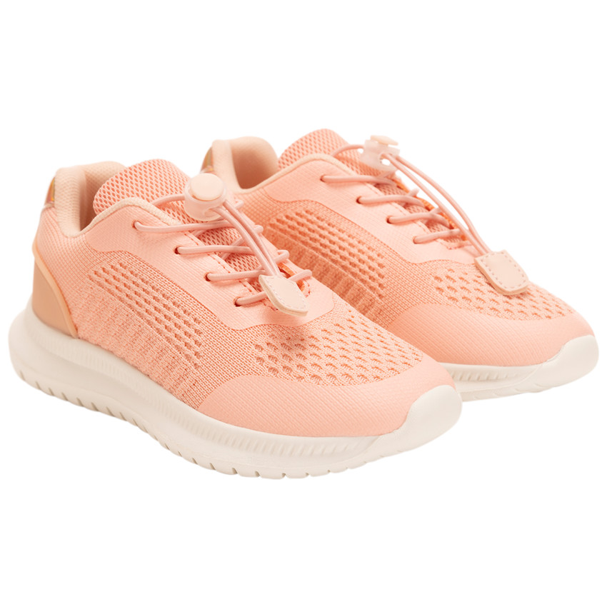 Αθλητικά παπούτσια σε mesh με λάστιχο για κορίτσι 