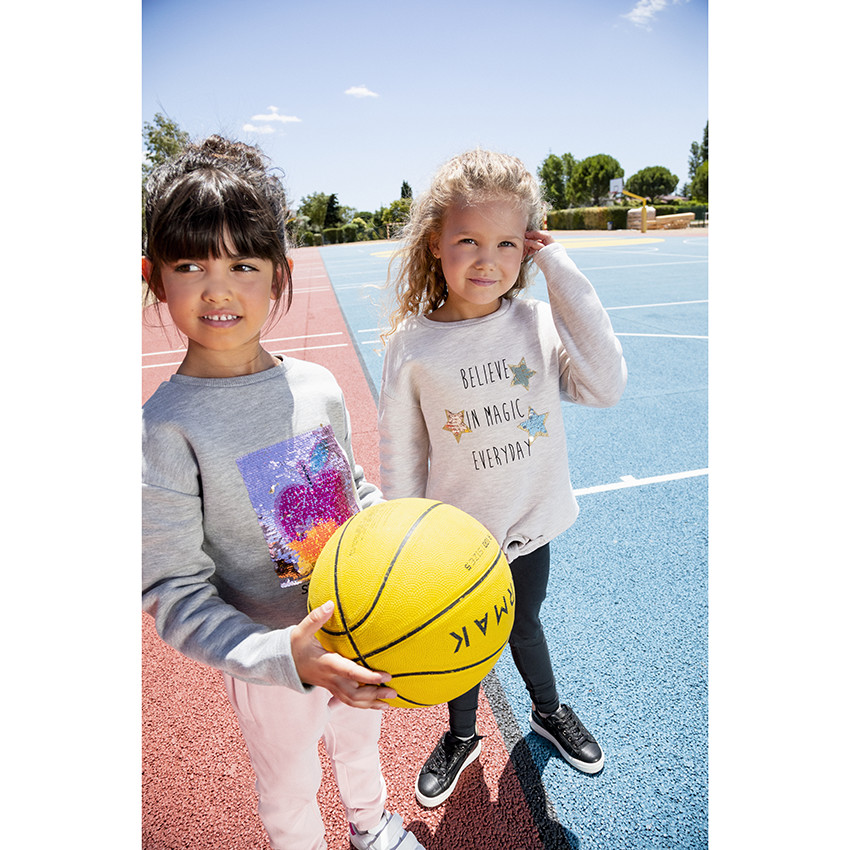 Σετ από 2 μονόχρωμα κολάν με ραφές για κορίτσια 