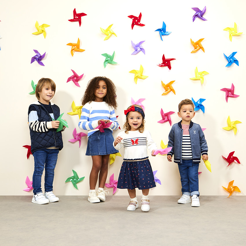 Ζακέτα με γιακά teddy από πλεκτό piquée για bebe αγόρι 