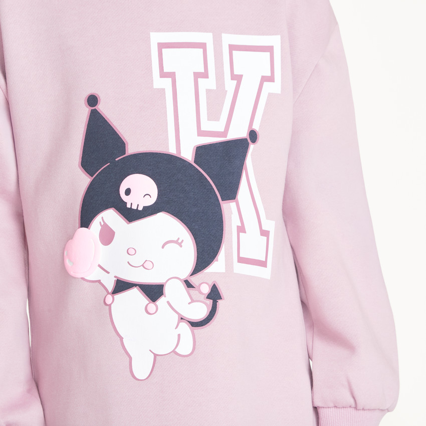 Φόρεμα με ύφος φούτερ για κορίτσια Kuromi Hello Kitty 