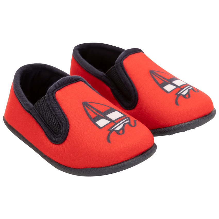 "Χαμηλά παντοφλάκια με τύπωμα ιστιοπλοϊκού για μωρό αγόρι" 