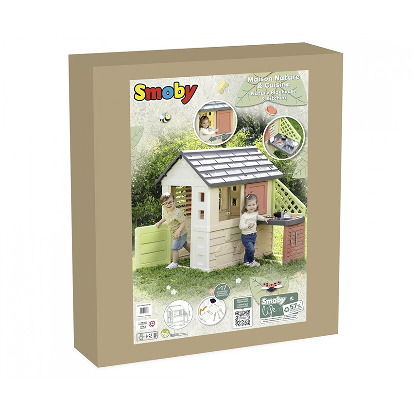 Σπιτάκι Nature Playhouse Και Κουζίνα Smoby Life   Additional Σπιτάκι Nature Playhouse Και Κουζίνα Smoby Life