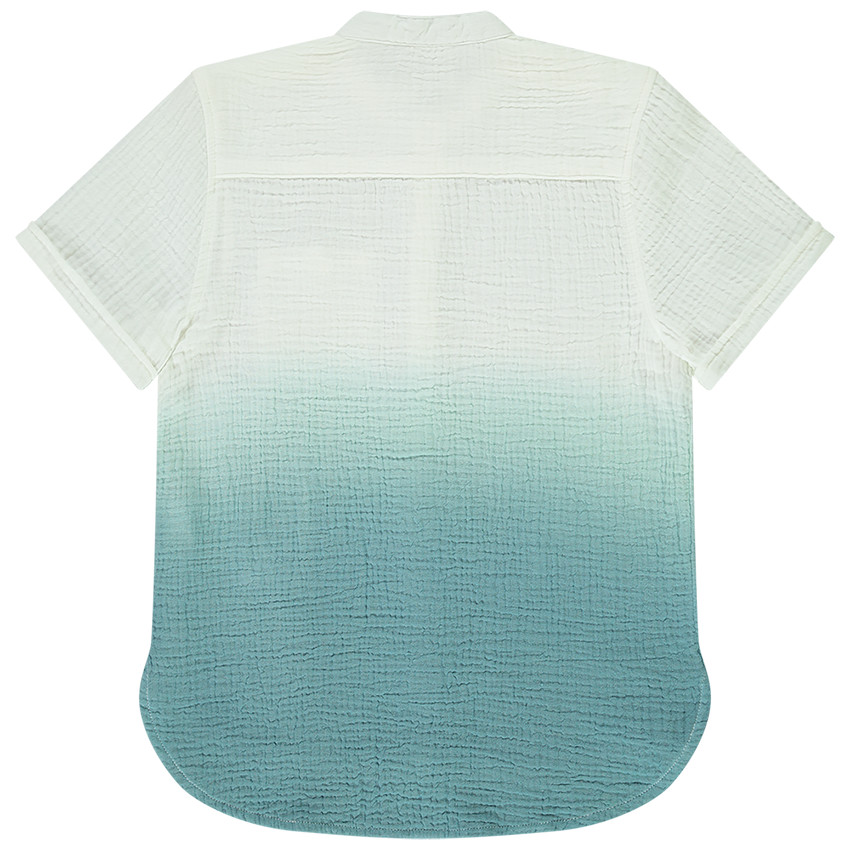 Chemise manches courtes en double gaze de coton Tie and Dye pour garçon 