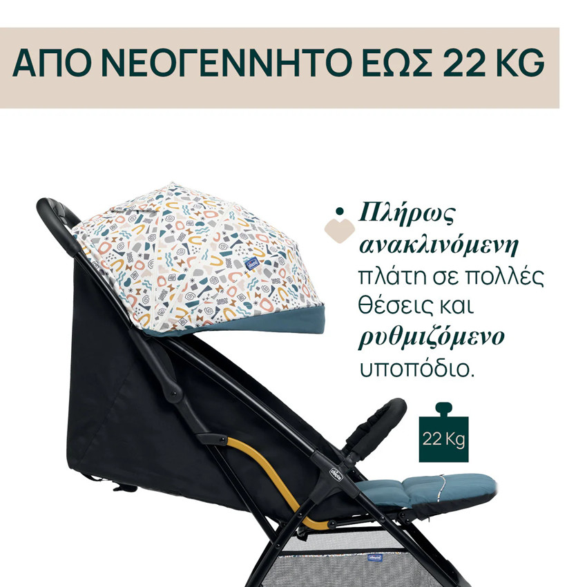 Καρότσι Chicco Glee/78 Joyful Teal 