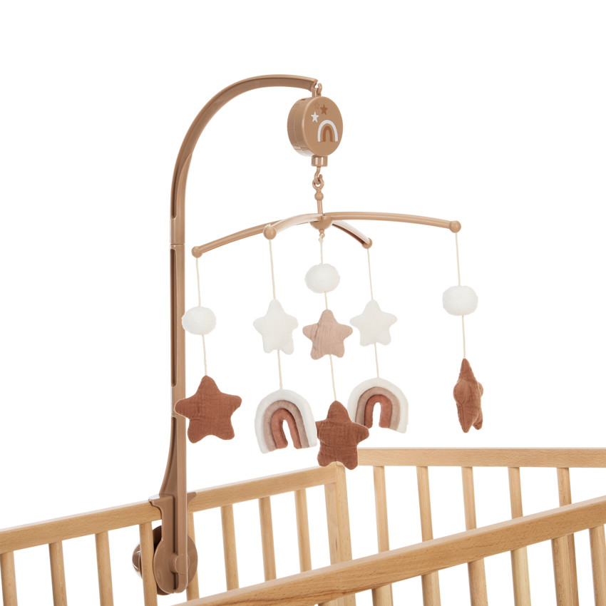 Κρεμαστό Παιχνίδι Mobile Με Μουσική, Αστέρια Και Ουράνιο Τόξο 