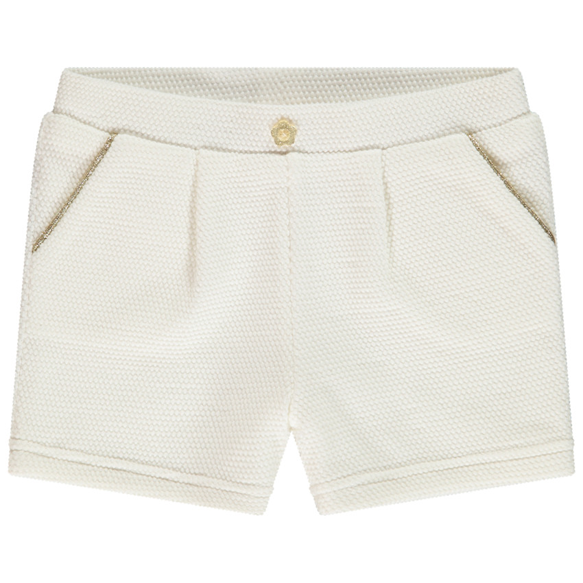 Σορτς από πλεκτό με λεπτομέρειες lurex για μωρό κορίτσι 
